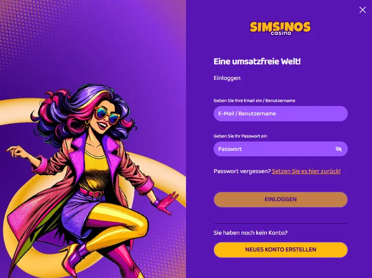 einloggen